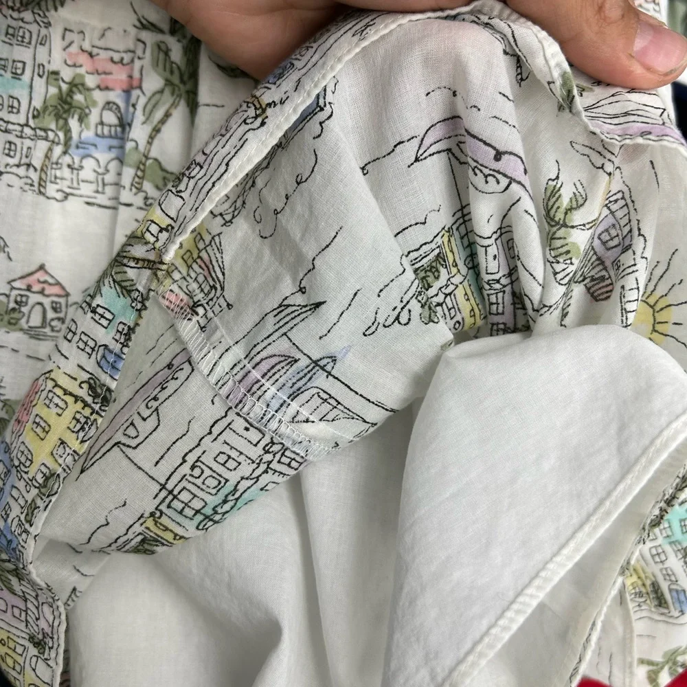 Talbots Cream Sundress with Flutter Sleeves - Picture 13 of 13